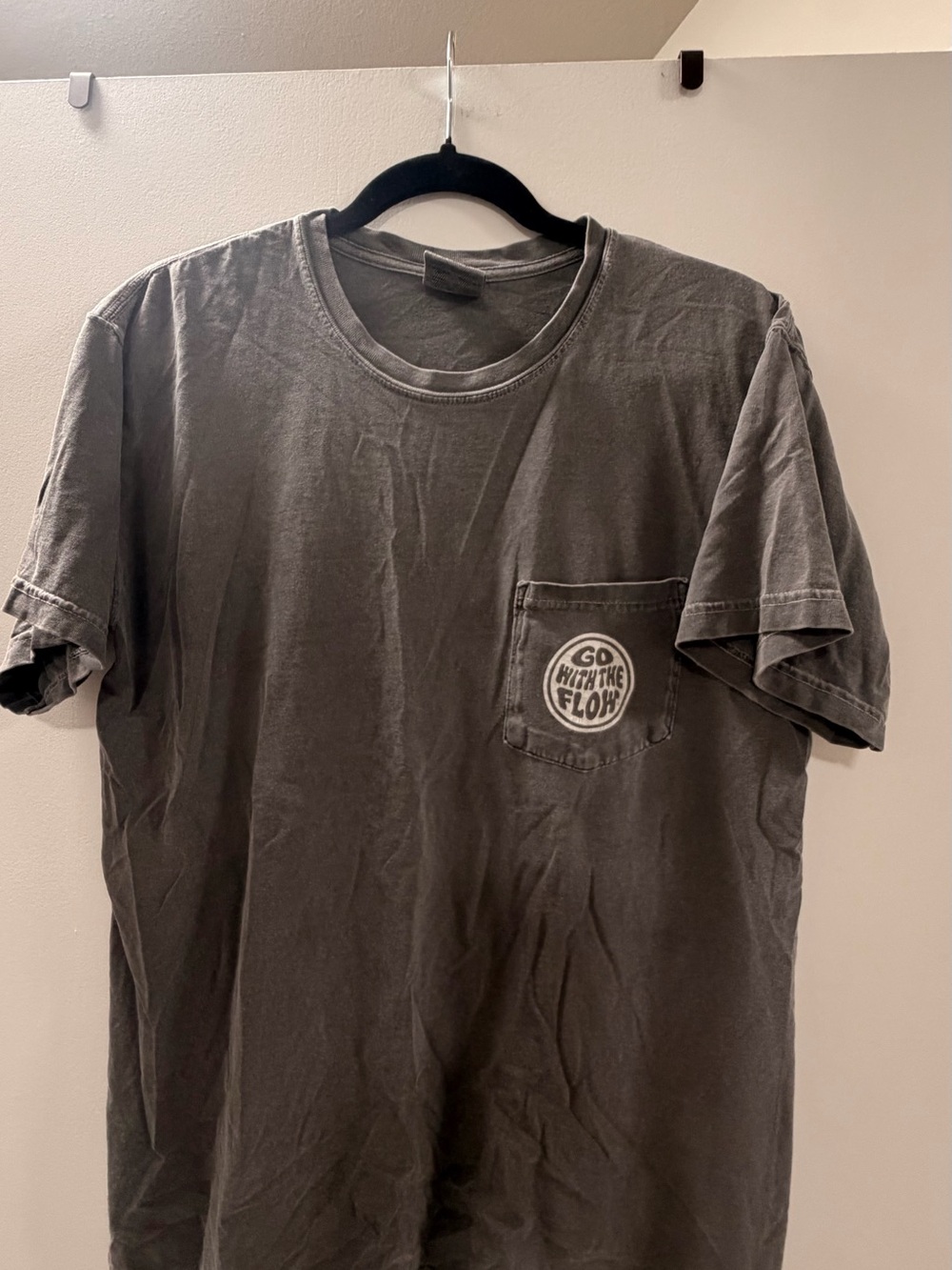 Comfort Colors Charcoal Pocket Tee with Front Logo